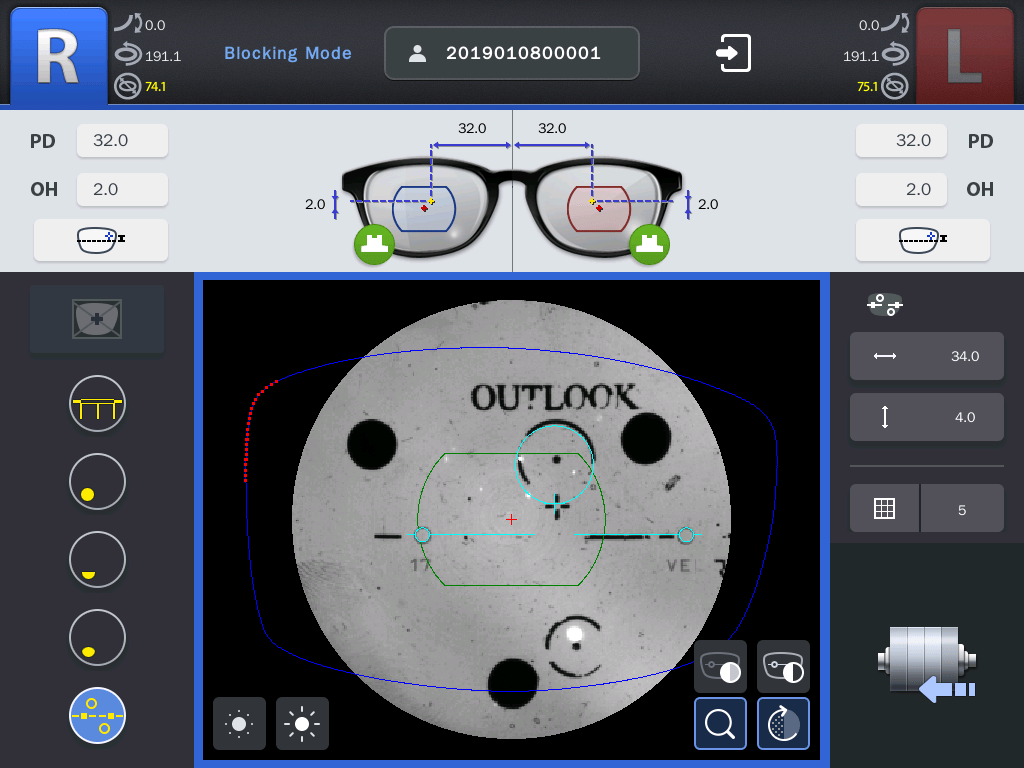Screenshot of Laser Mark Visualization
