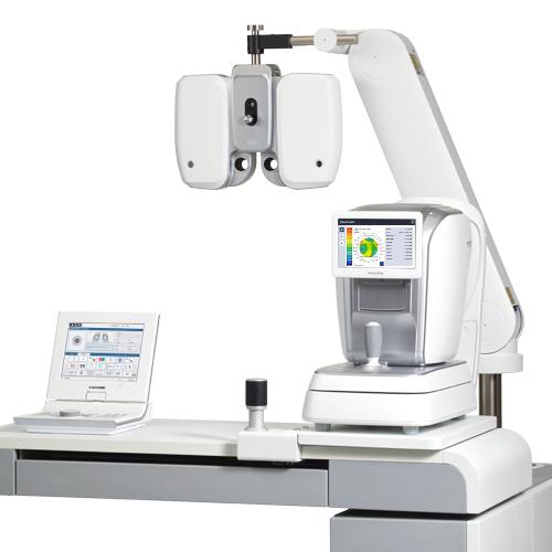 HRT-7000: Reflection Table designed for convenient and comfortable eye examinations.