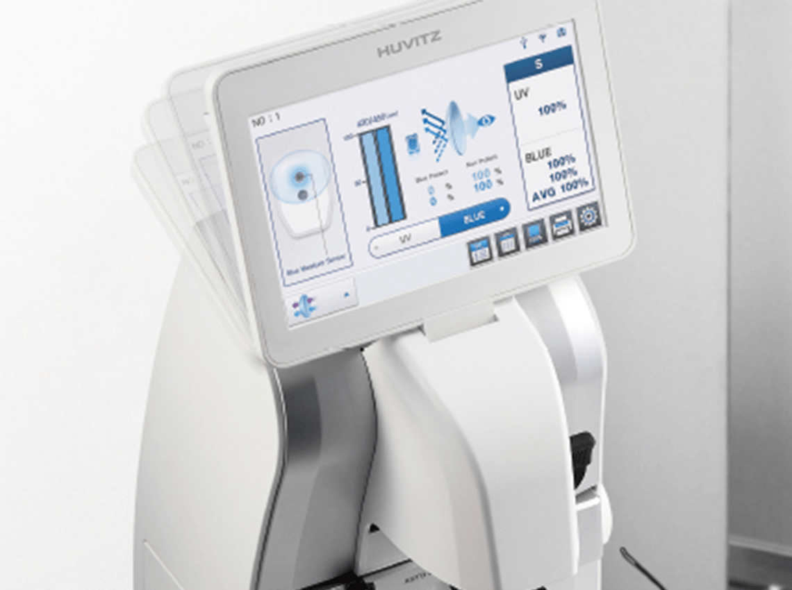 Image showing convenient use with HLM-9000's LCD monitor and screen tilting