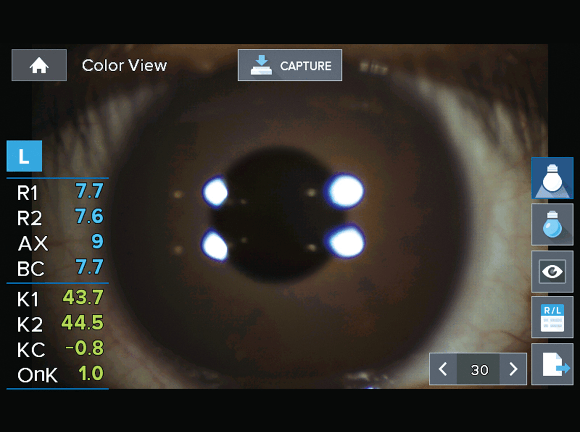 Screenshot of Color View Mode on the HTR-1A