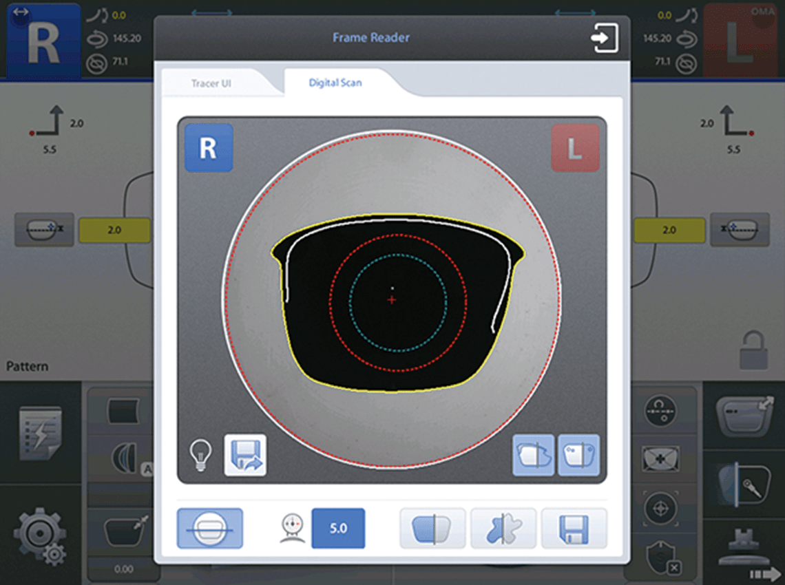 Screenshot of Scan & Cut and Staff Bevel Digital Scan
