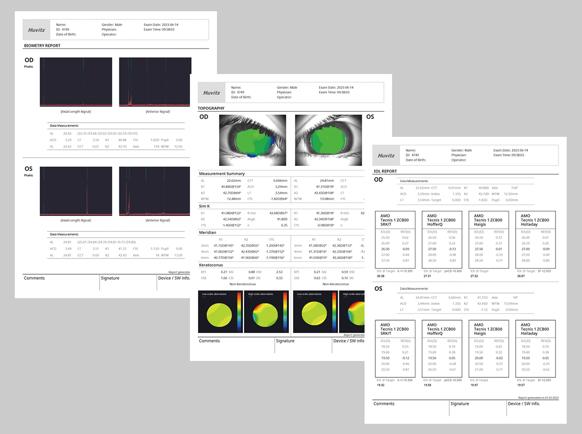 HIIS-1 provides an at-a-glance view of comparison and analysis results