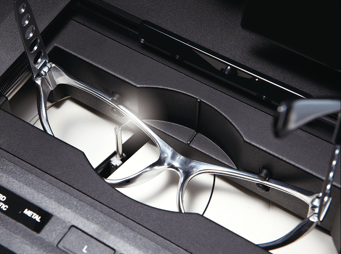 Image of glasses mounted on HAB-8000X