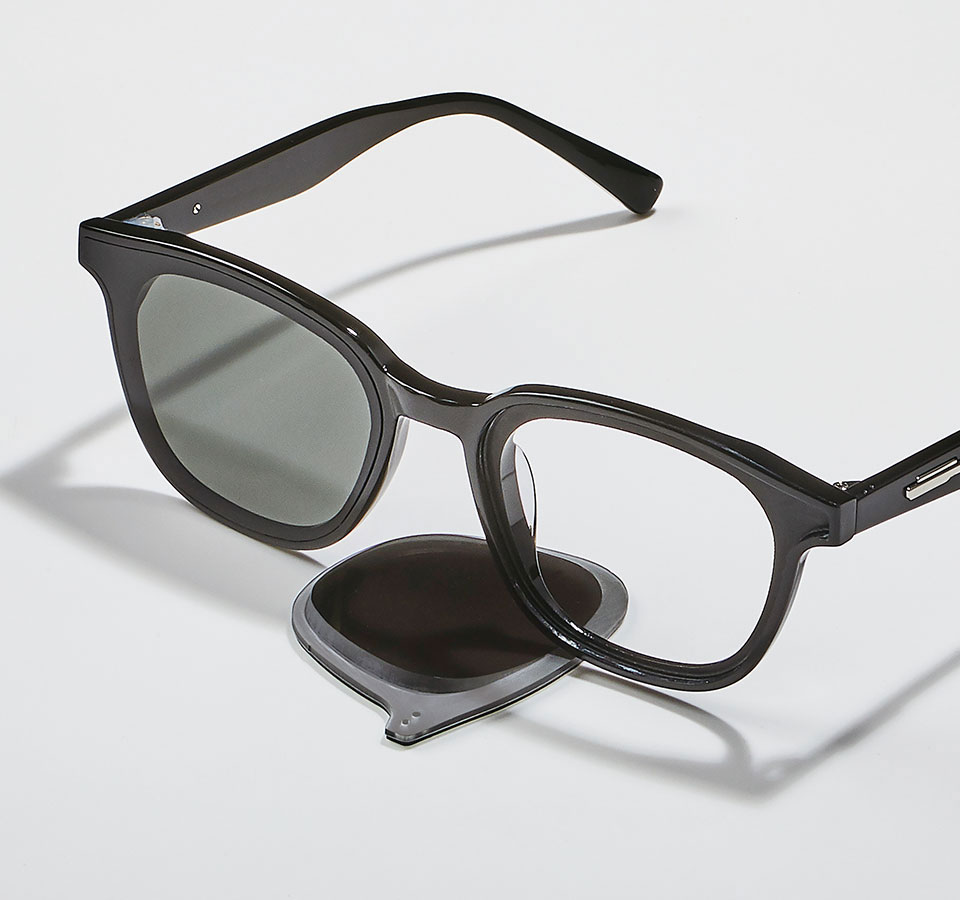 Black glasses under maintenance